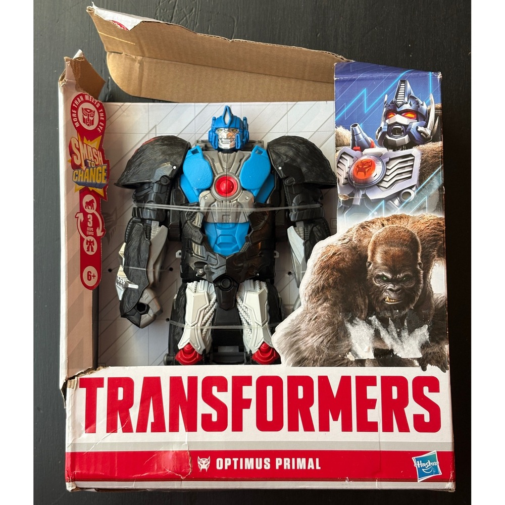 NEW:Transformers Rise of the Beasts Smash Changers Optimus Primal Figure
